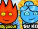 Bebek Ateş Çocuk ve Su Kız: Online Oyunu Oyna